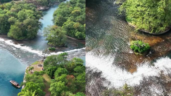 竖屏航拍兴安灵渠风光