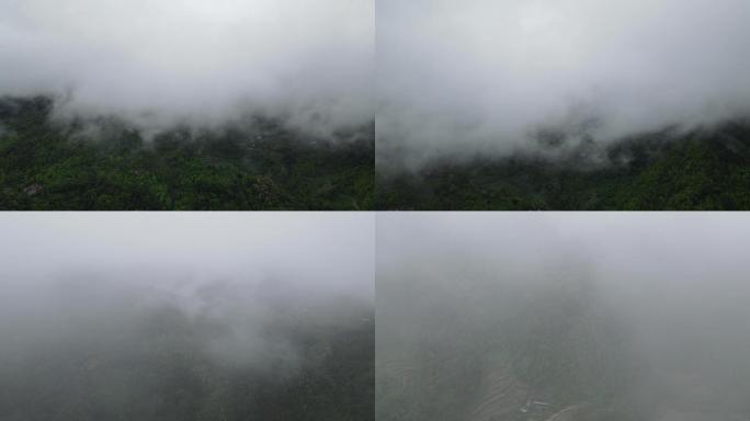 山区云雾笼罩