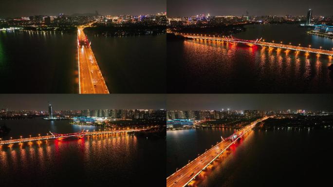 无锡 蠡湖大桥 夜景 4K