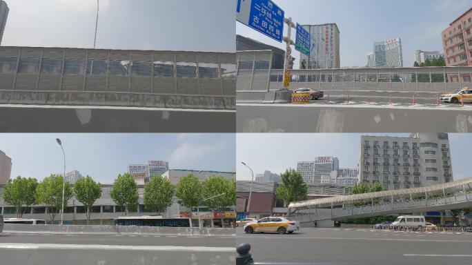 GH025285白天武汉解放大道车左空镜