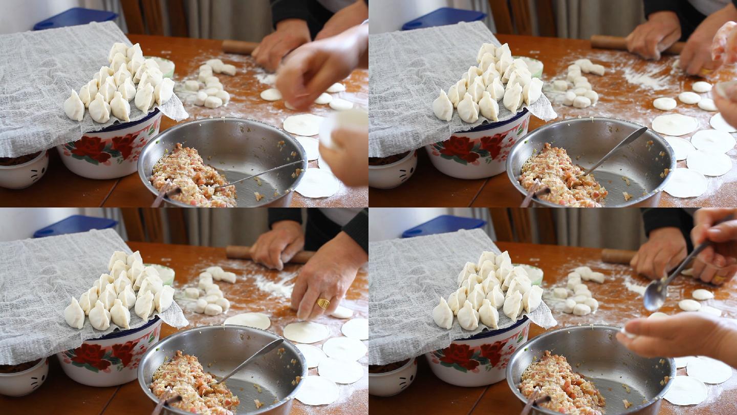 包中国饺子包饺子青团做面食煎饼团圆饭