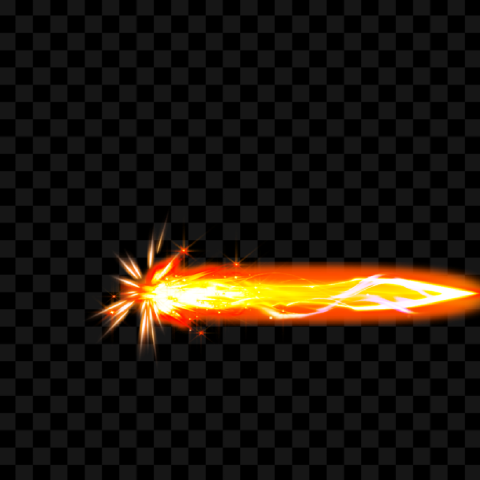 激光冲击波火焰游戏技能特效-带通道
