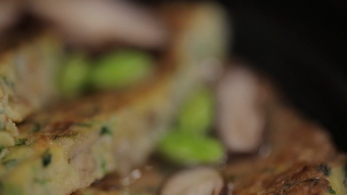 【镜头合集】毛豆蚝烙饼  (2)