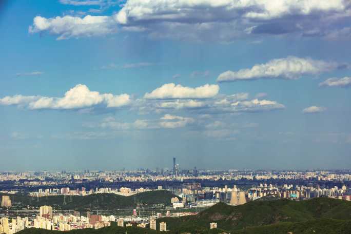 自拍5K延时京城全貌云朵光影流动