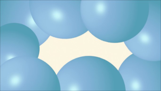 蓝色抽象球气球或球摇摆有趣的背景股票视频