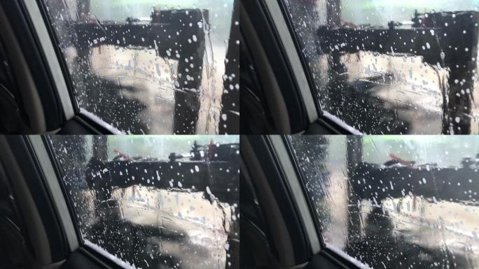 POV自动洗车挡风玻璃清洗模式，全程服务