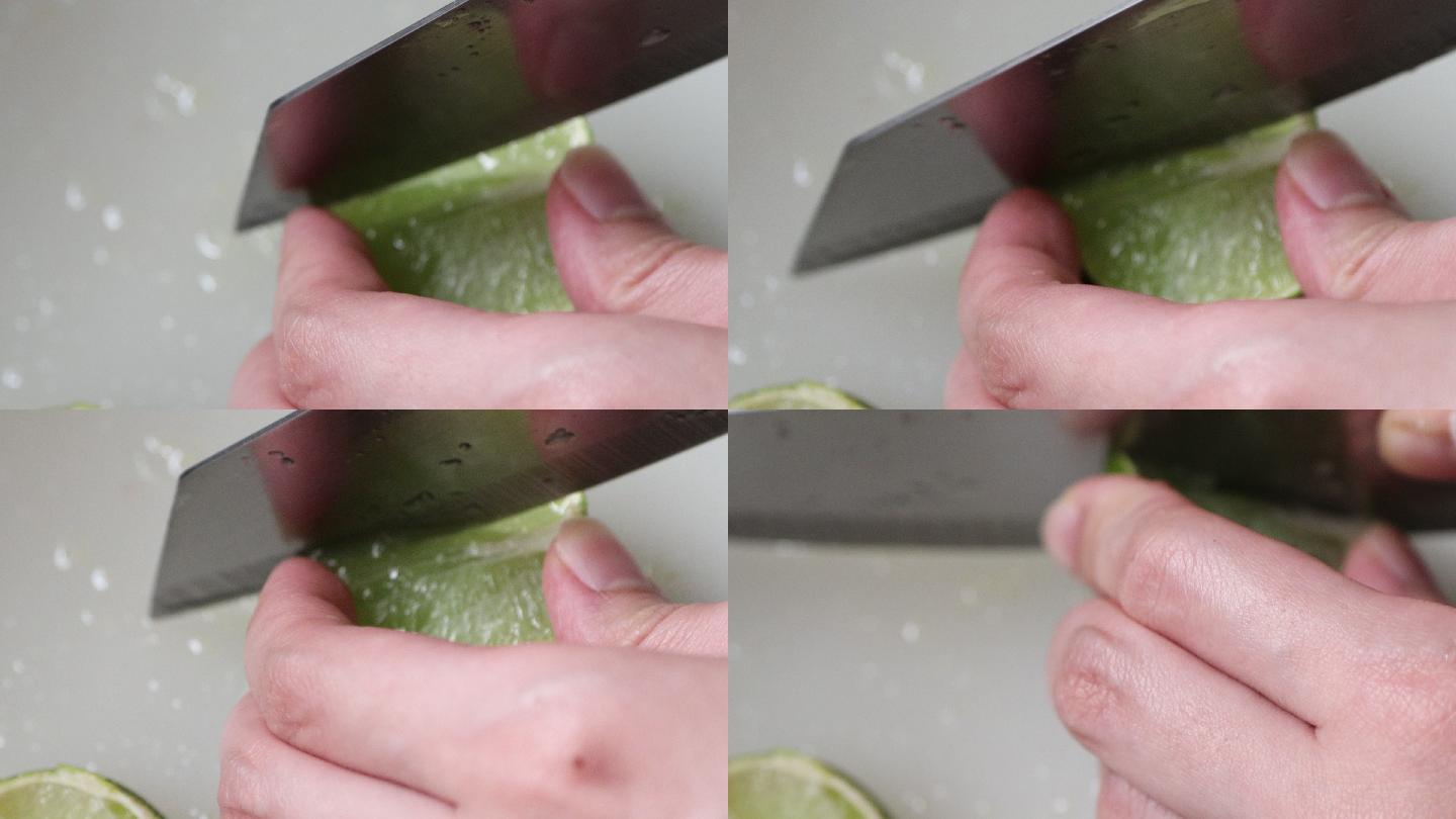 石灰切水果切柠檬水果刀