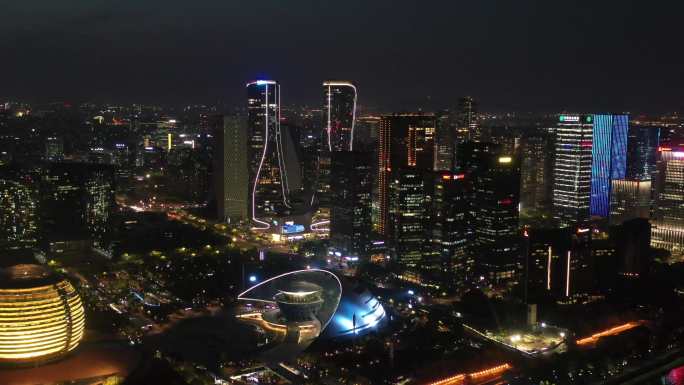 钱江新城灯光秀超清夜景 多段合集