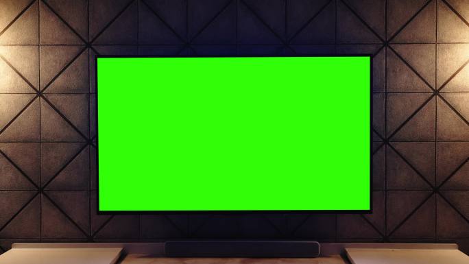 家用彩色键绿色屏幕电视