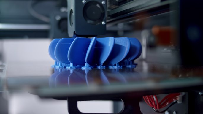 构建风扇螺旋桨的3D打印机