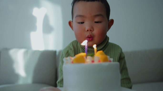 庆祝2岁男孩生日过生日