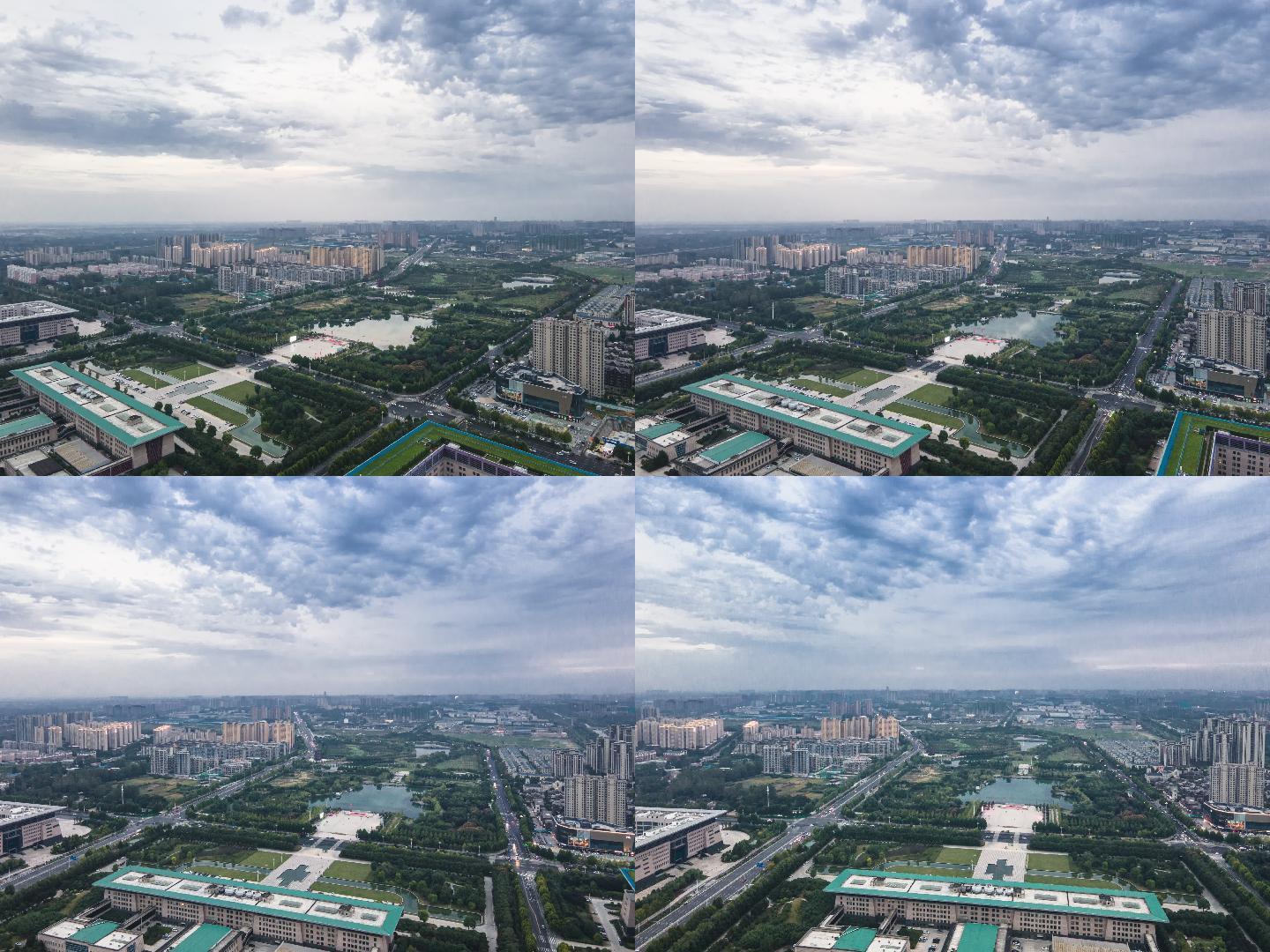 许昌市建安区北海公园大范围风光延时摄影