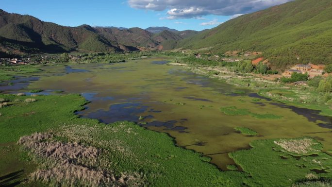 原创 四川凉山州盐源县泸沽湖草海自然风光