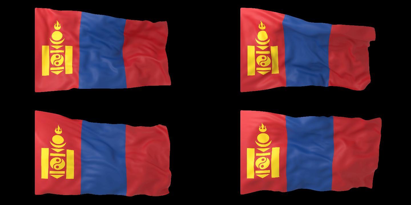 蒙古  蒙古国旗 Alpha通道