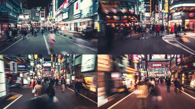 东京新宿歌舞伎的过度消失。日本