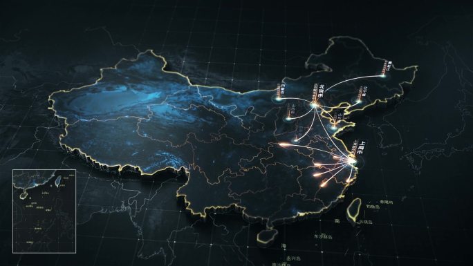 中国辐射地图