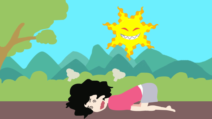 原创二维MG中暑AE动画模板