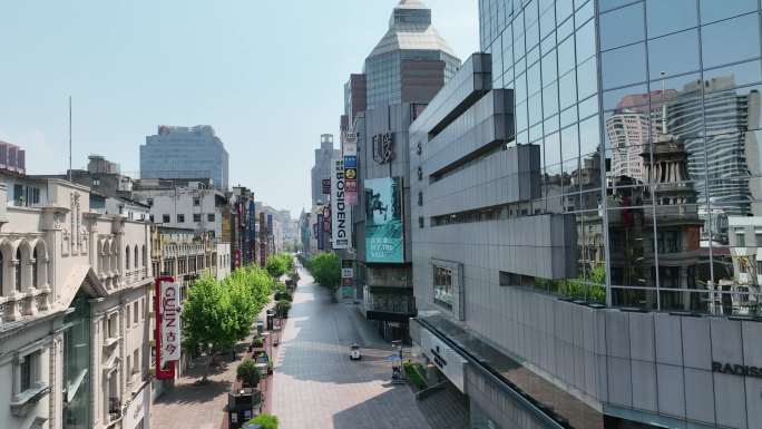 2022年5月上海复工第一天南京路步行街