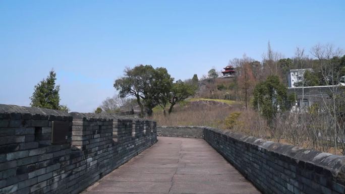 浙江临海市长城风景视频