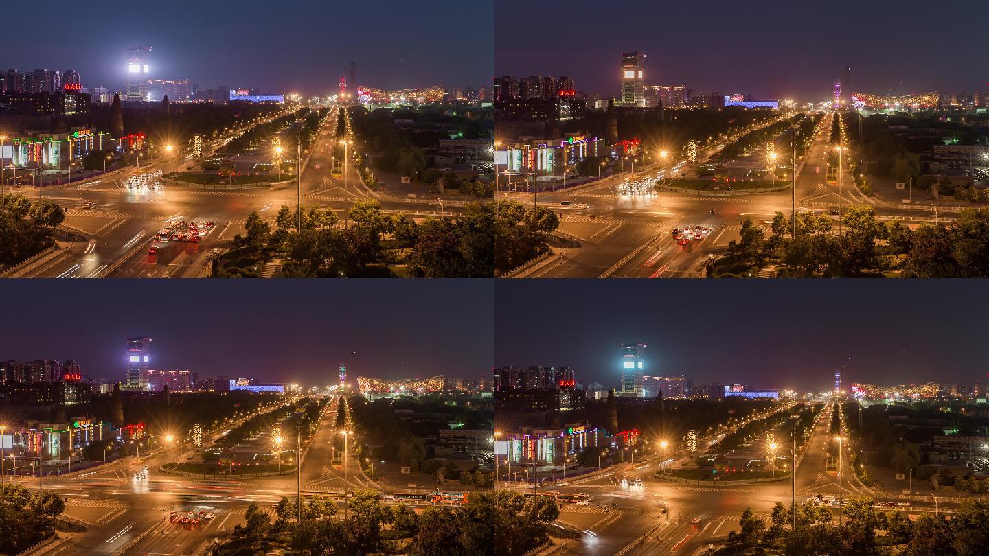 时差-北京夜间交通（全景）