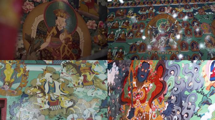藏传佛教壁画唐卡