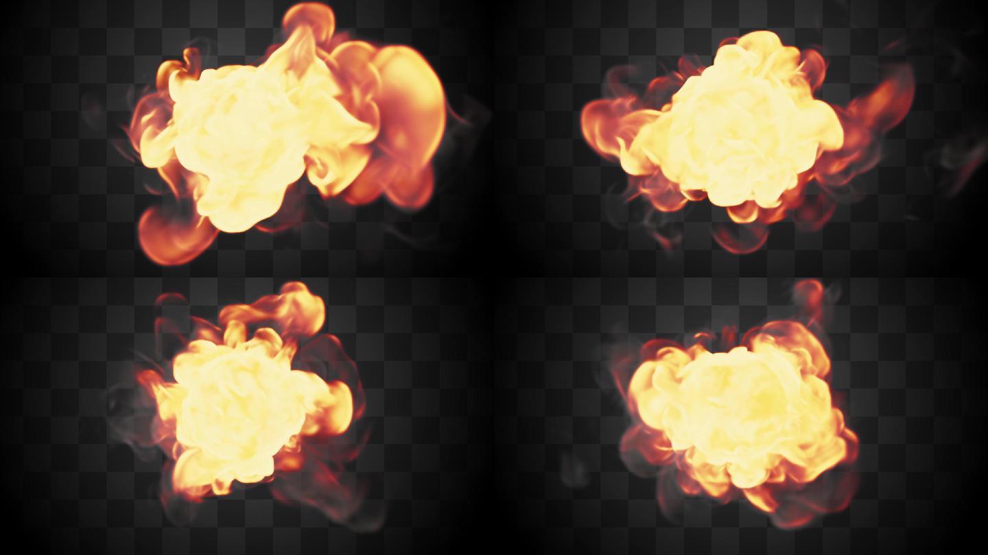 【通道】火球流体液体火焰燃烧特效素材