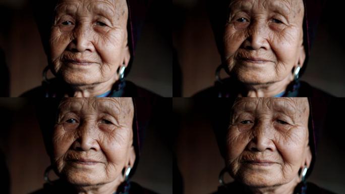 村里的中国老妇人老年人