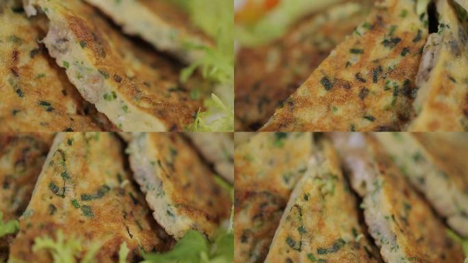 【镜头合集】粤菜蚝烙海鲜饼  (2)