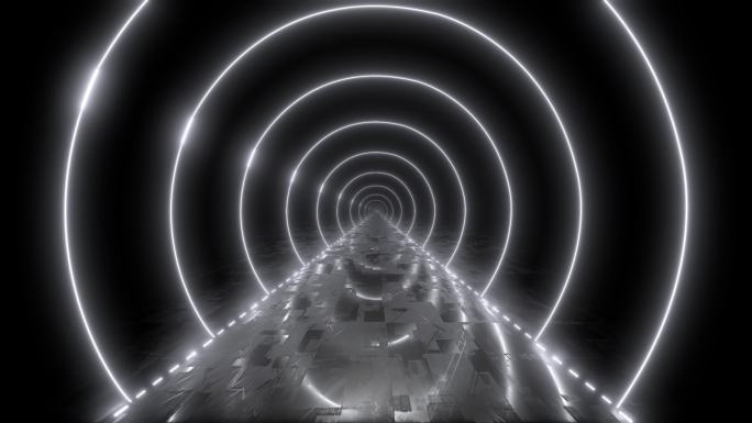 4K科技感隧道穿梭片头无缝循环