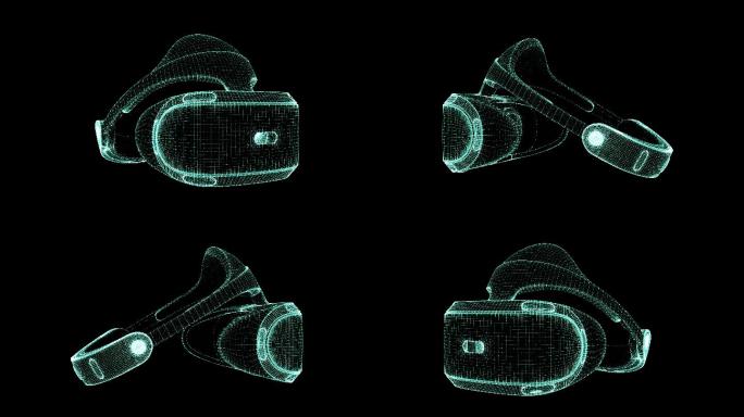 VR眼镜线稿动画