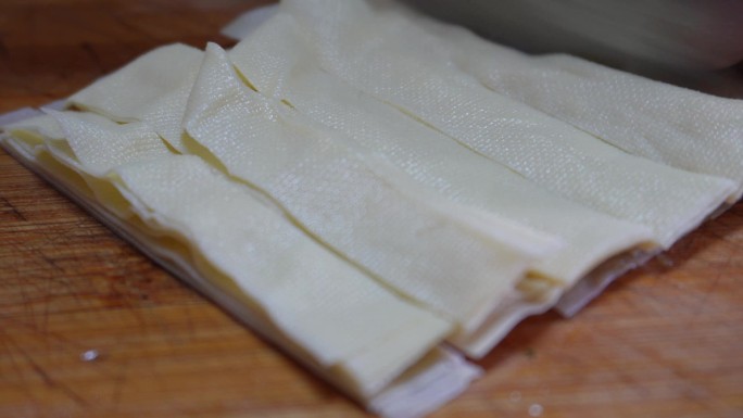 清洗豆皮切豆腐皮豆制品 (3)