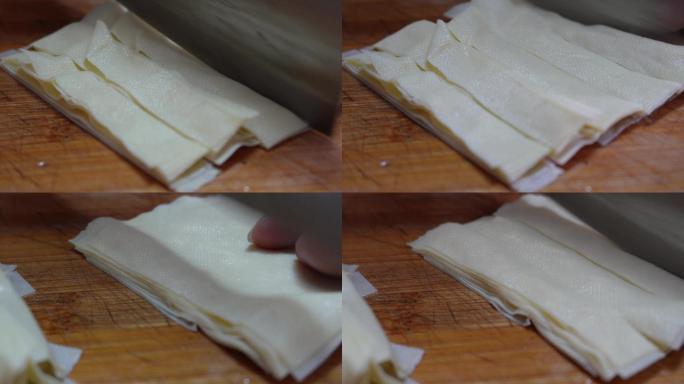 清洗豆皮切豆腐皮豆制品 (3)