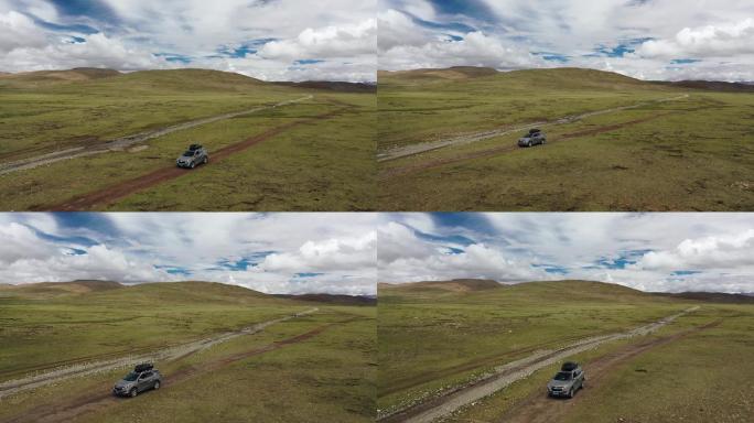 原创西藏荒野无人区汽车自驾游旅行越野穿越