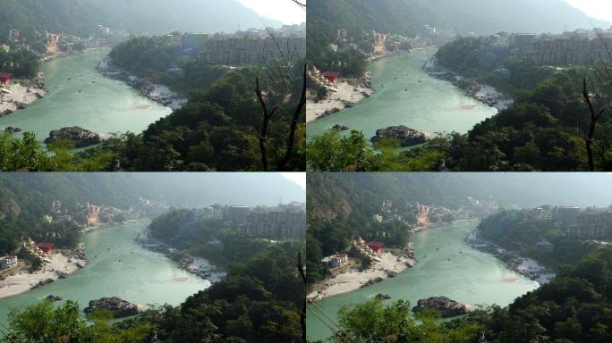 印度乌塔拉汗省Rishikesh恒河风景区