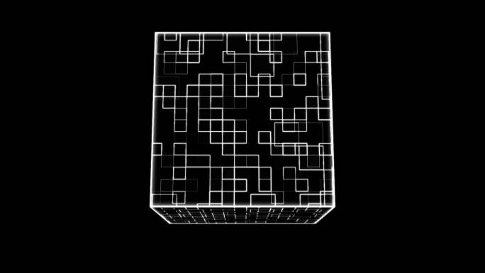 3组带通道-三维空间感立体正方形