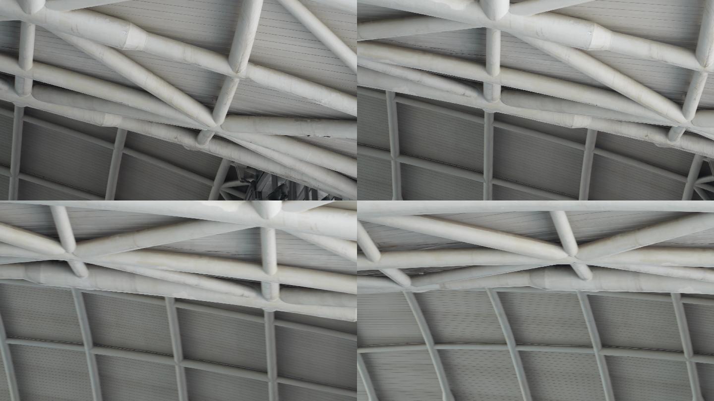现代建筑设计钢铁结构屋顶顶棚 (3)