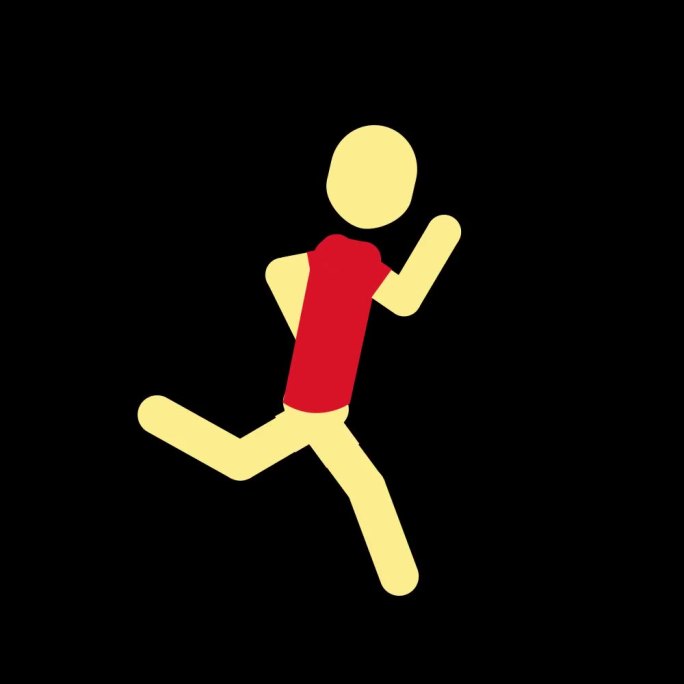 运动会跑步二维动画