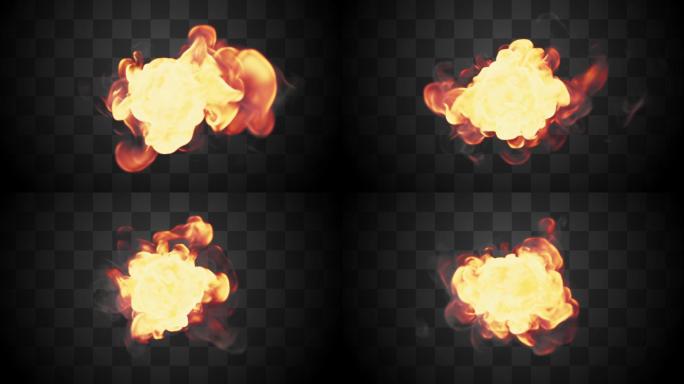 【通道】抽象艺术流体火焰特效背景