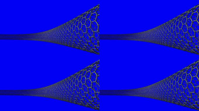 碳纳米管结构，六边形3d