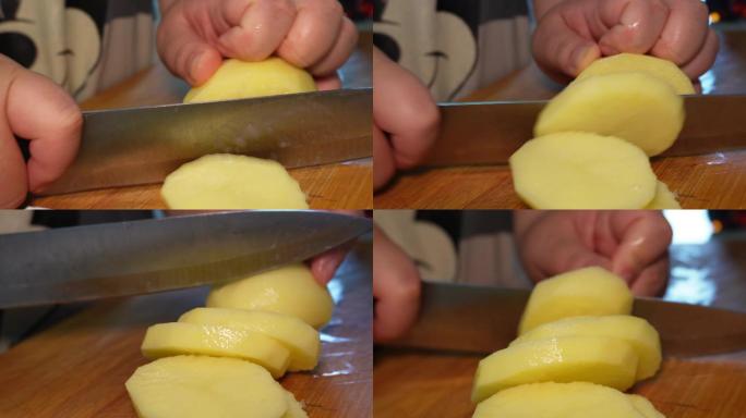 祝福做饭洗土豆切土豆片削土豆皮 (5)
