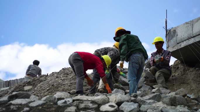 川藏铁路修建 劳动人民 基建 修路 工人