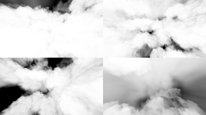 透明穿云素材、穿云转场、俯冲穿云