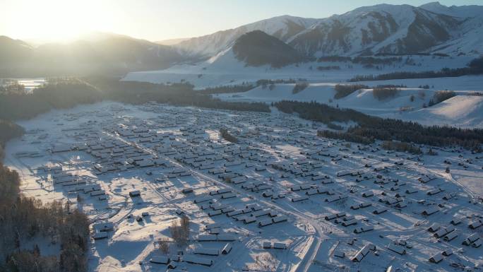 新疆阿勒泰禾木雪景