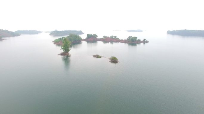 杭州千岛湖景观鸟瞰图4k