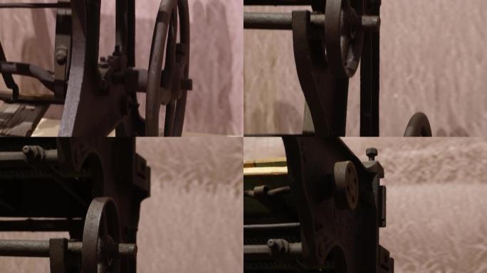缝纫机踏板轮子纺车古董 (5)