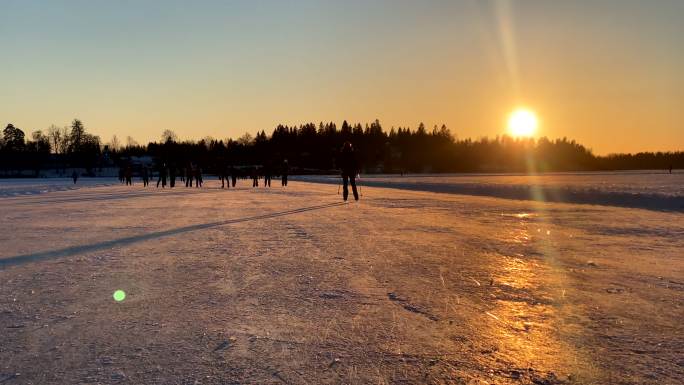 芬兰巡回滑冰冬季项目世界第一运动