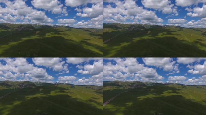 西藏高原地区风景航空影像