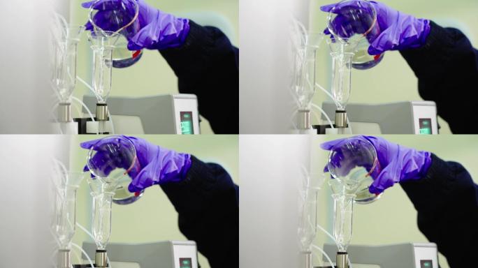 化学实验室中用于提取试验产品的设备和玻璃器皿