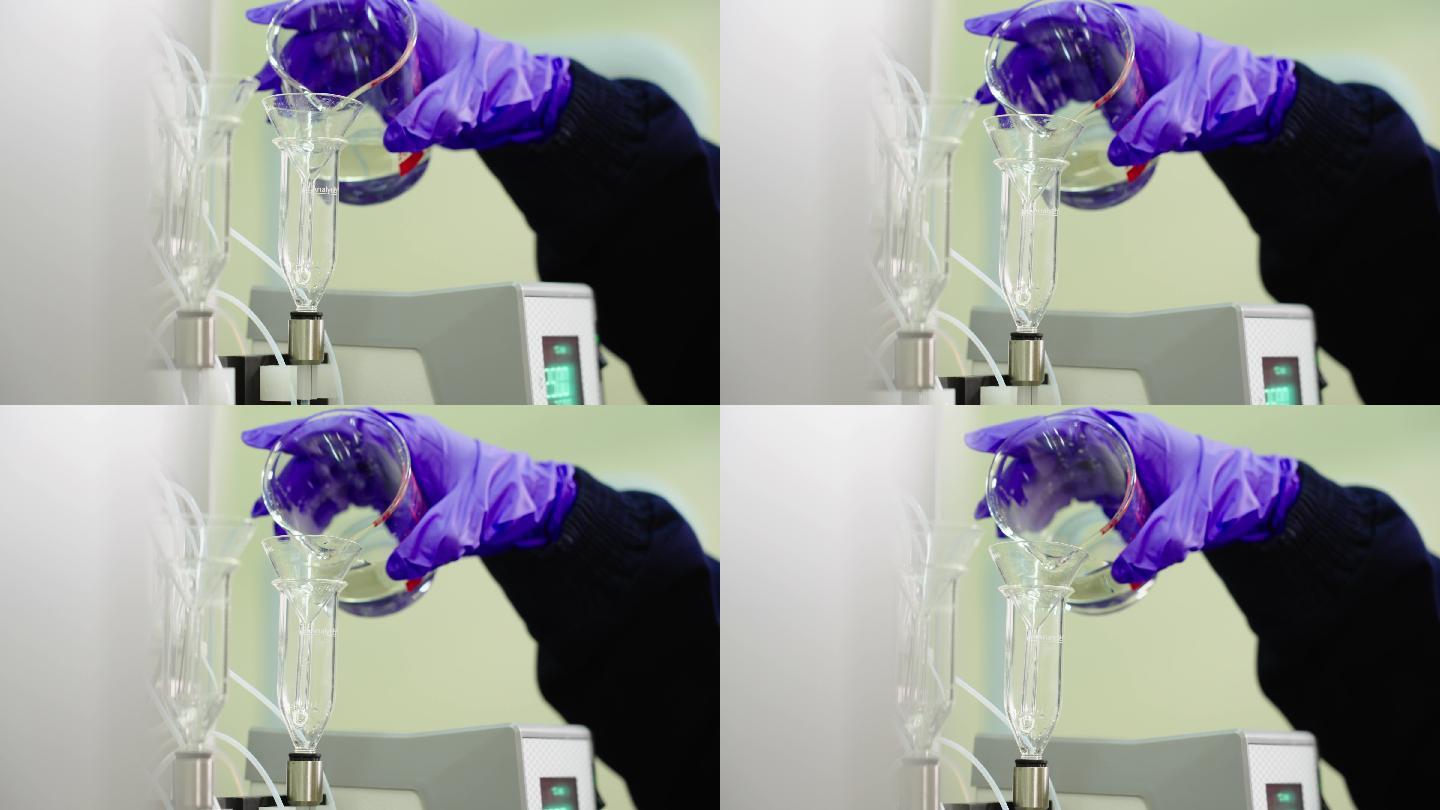 化学实验室中用于提取试验产品的设备和玻璃器皿