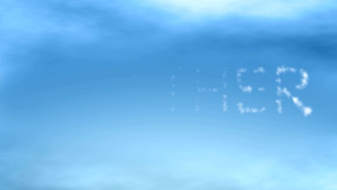 天气云动画云雾字体烟雾字体动态符号